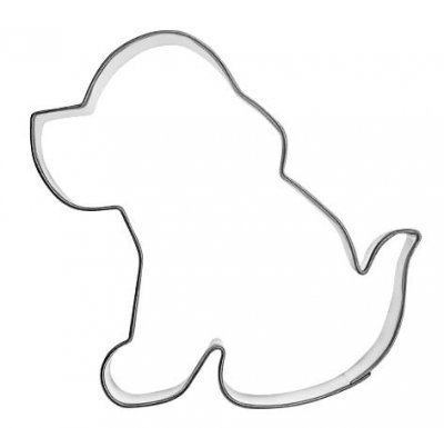 Pepparkaksform Hund Sittande 