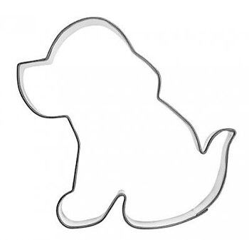 Pepparkaksform Hund Sittande 