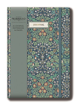 William Morris : Skrivhörnan - Journal Skrivbok A5 med resårband