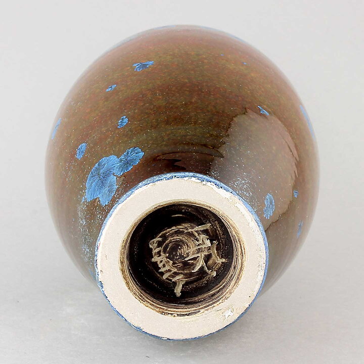 Isak Isaksson (2020) Unique Vase with Red and Blue Crystalline Glaze 32 cm