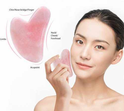 Gua Sha massage kit Avancerad - Rosa - 6