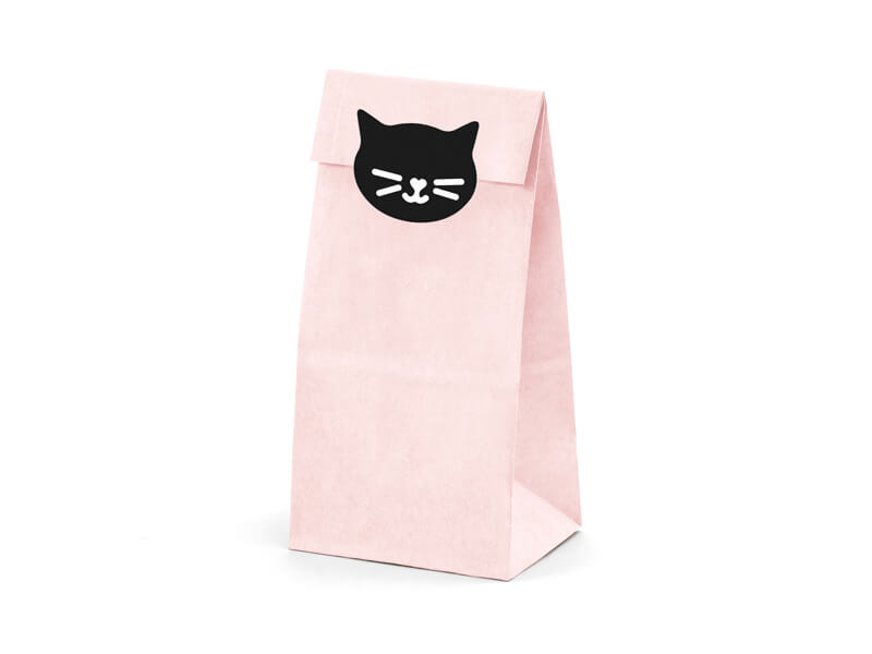 Godispåsar | 6-pack | Rosa med katt