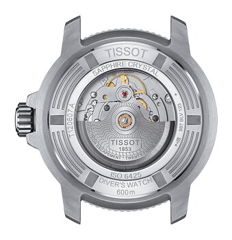 Tissot T120.607.11.041.01 Tissot Seastar 2000 Professional Powermatic 80 46 blå bakboett