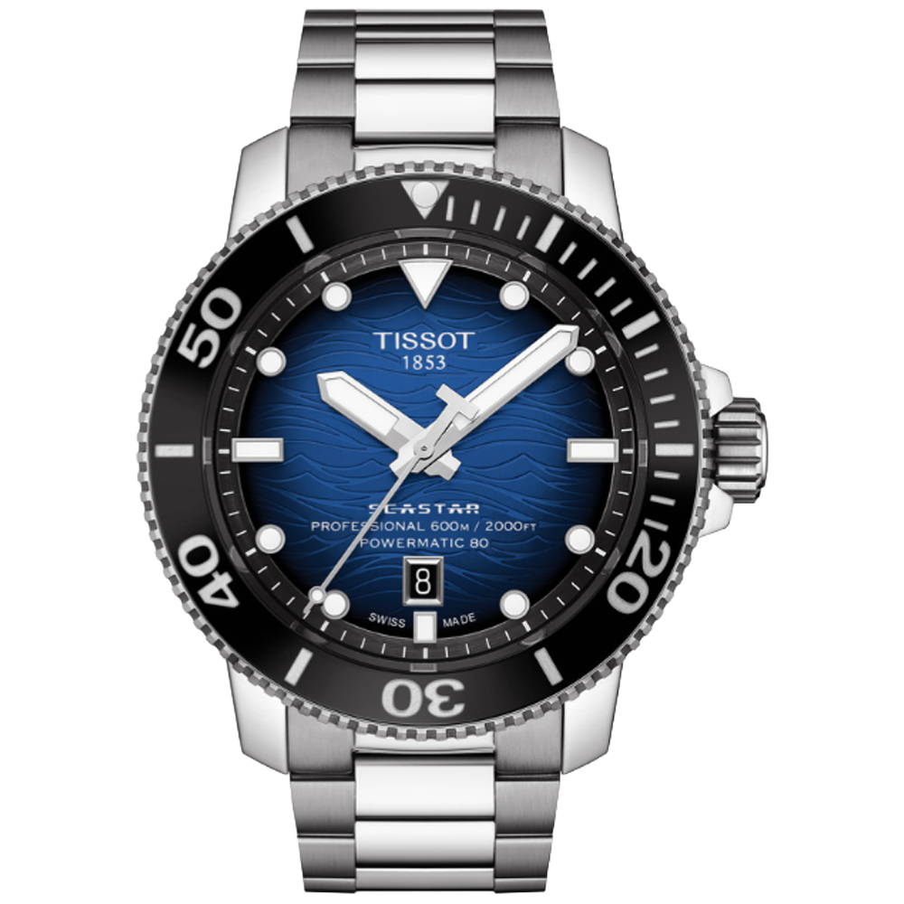 Tissot T120.607.11.041.01 Tissot Seastar 2000 Professional Powermatic 80 46 blå