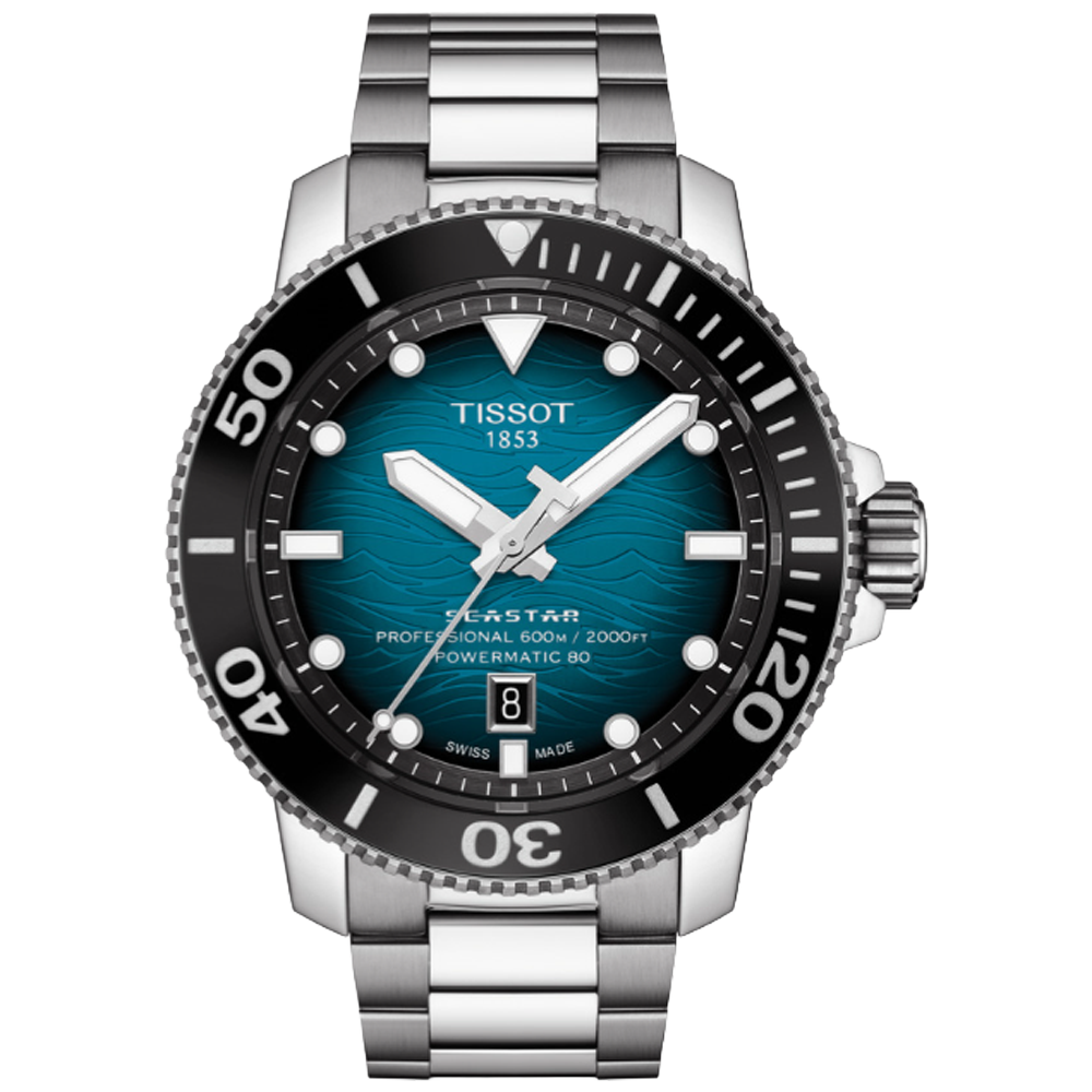 Tissot T120.607.11.041.00 Tissot Seastar 2000 Professional Powermatic 80 46 grön