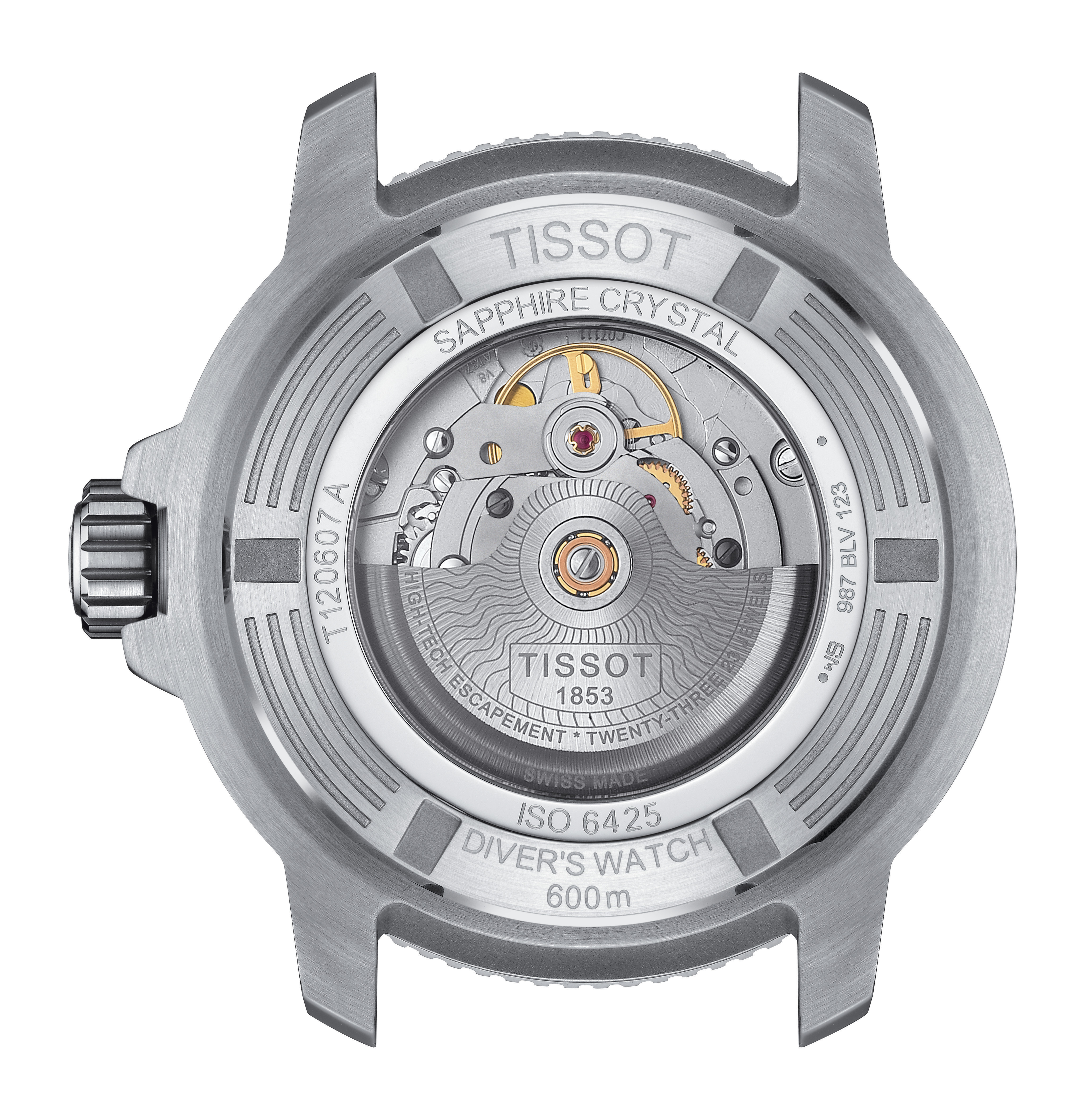 Tissot T120.607.11.041.00 Tissot Seastar 2000 Professional Powermatic 80 46 grön bakboett