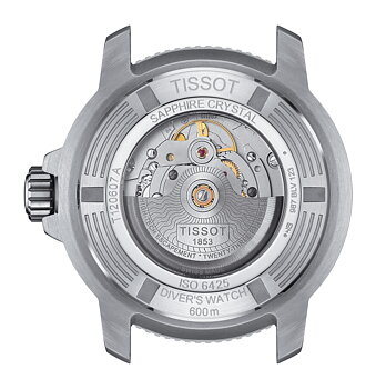 Tissot T120.607.11.041.00 Tissot Seastar 2000 Professional Powermatic 80 46 grön bakboett