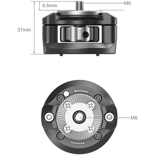  SmallRig Handgrip Rosette Adapter For Sony PXW-FX9 2831 - 4
