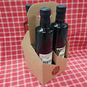 Glögg-låda, back med 4 olika; norrsken, blåbär, midvinter, rabarberglögg