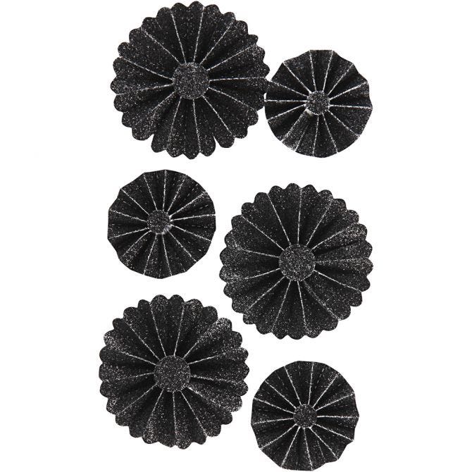 Rosetter Svart 6-pack