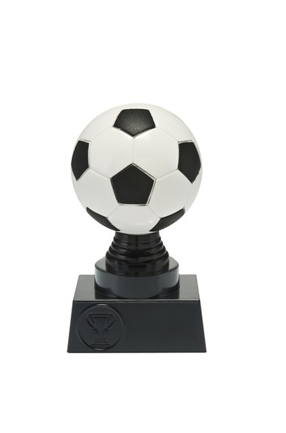 Fotbollsstatyett svart/vit