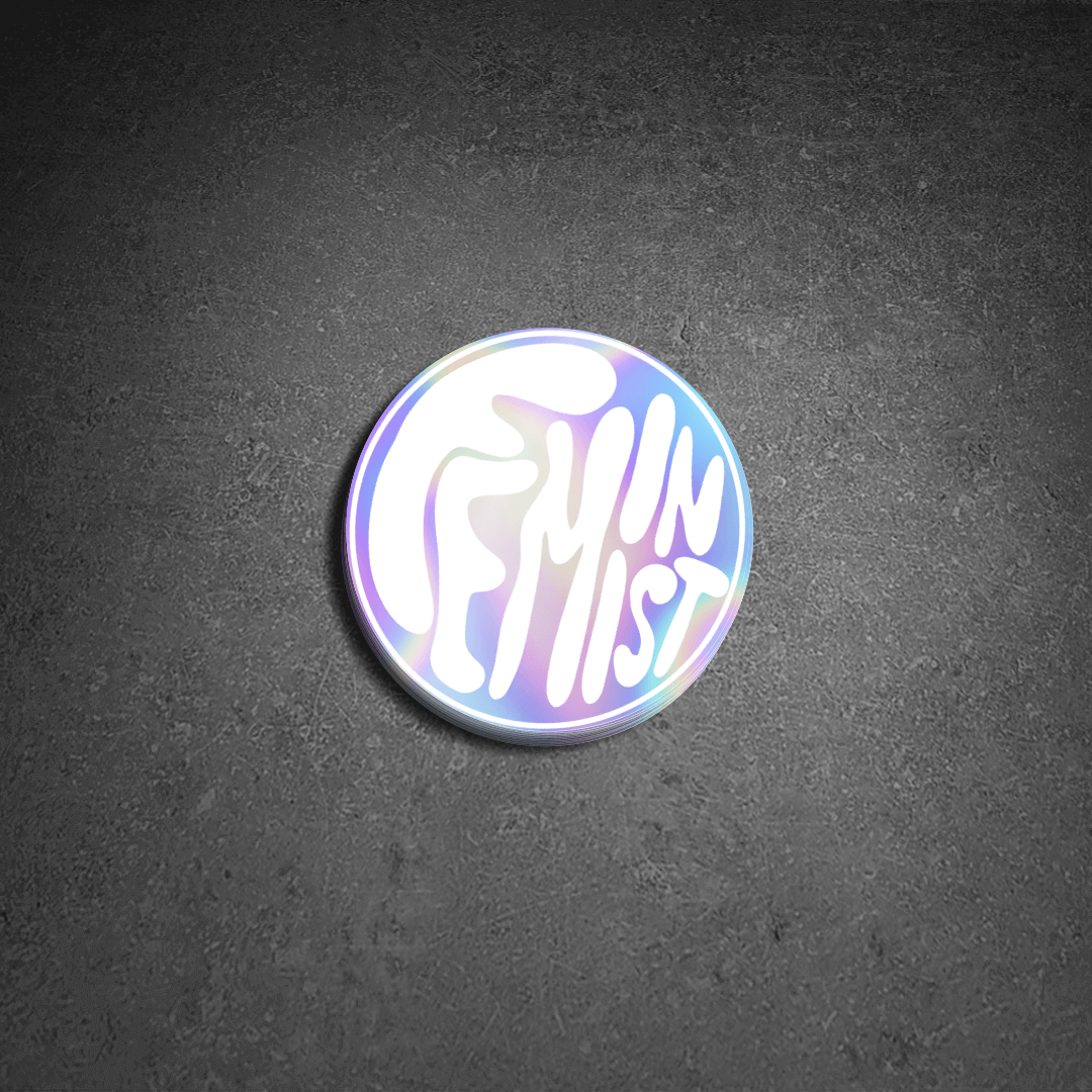Feminist holo sticker - 2