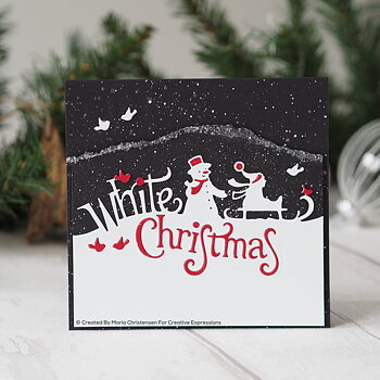 CREATIVE EXPRESSIONS-Craft  cuts dies white christmas