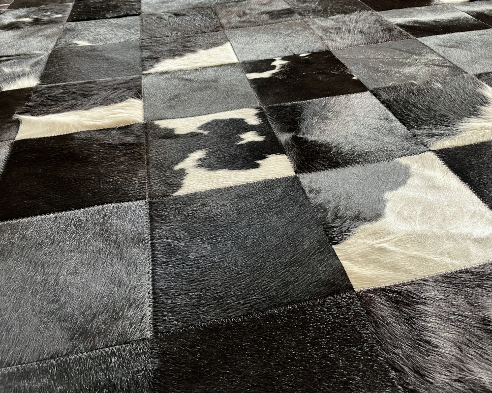 Cowhide patchwork rug 170 x 255 cm EtnoDesign.se Unique & Handmade