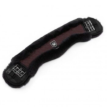 Horsedream® Dressyrgjord Anatomisk 'Moon',  fårskinn, mörkbrun