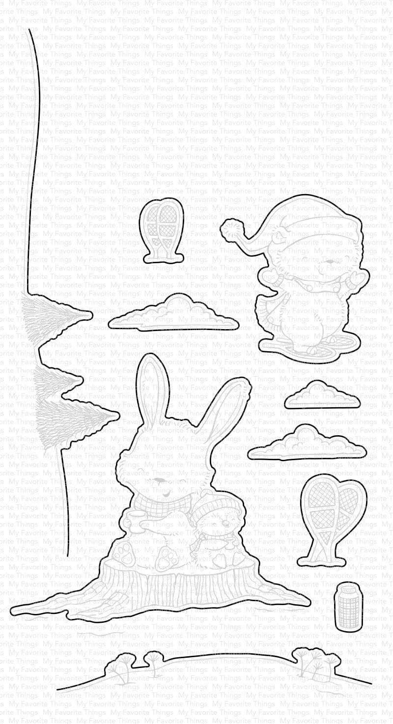 MY FAVORITE THINGS -SY Frost-Loving Friends STAMP & DIE SET  - 2
