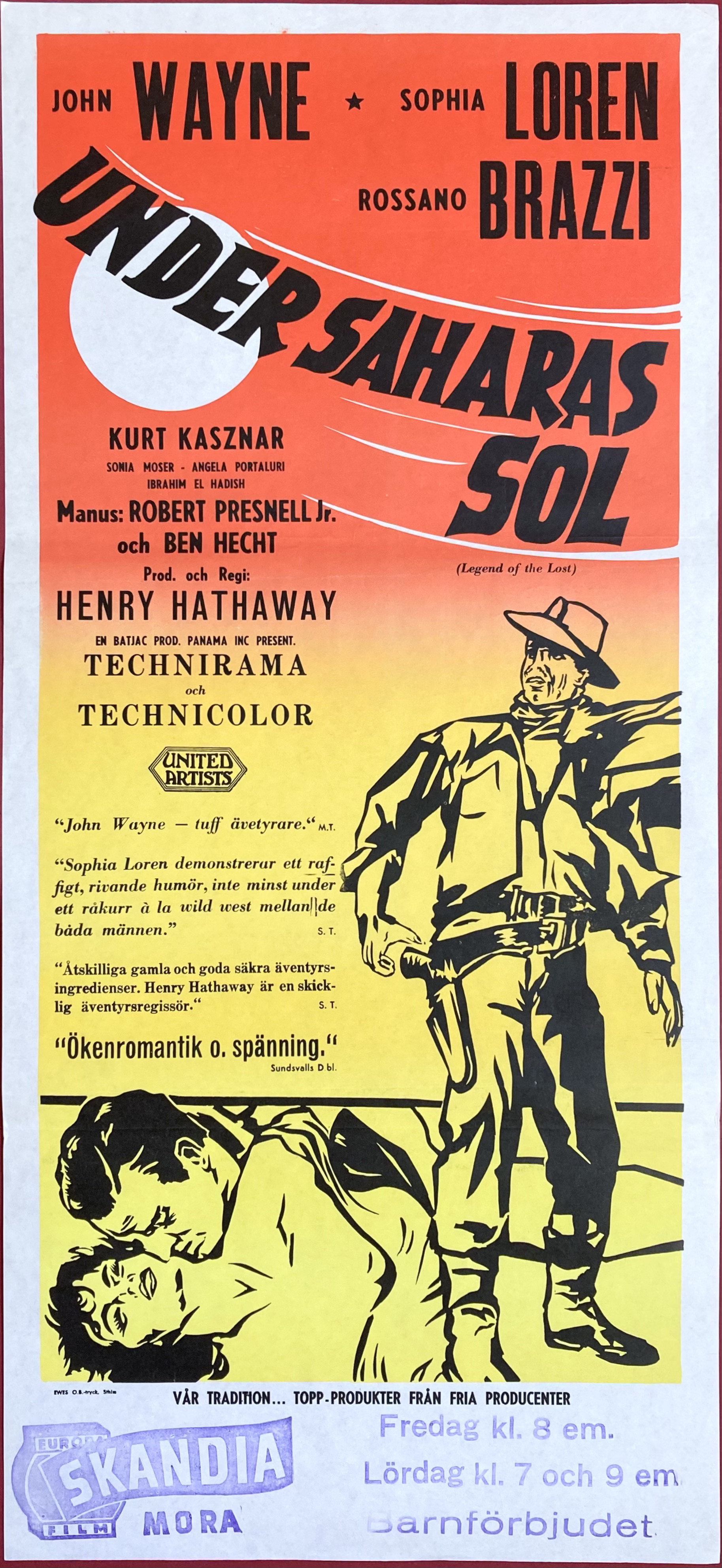 UNDER SAHARAS SOL (1957)