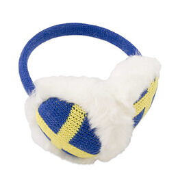 EAR WARMER SWEDISH FLAG knitted
