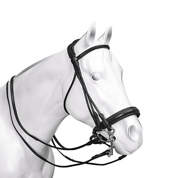 ACAVALLO Parnaso Träns Svart Läder 