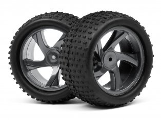 Maverick 1/18 TRUGGY WHEEL & TYRE ASSEMBLY (ION XT)