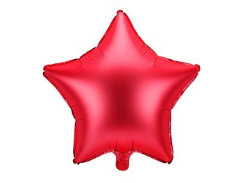 Folieballong Röd matt Stjärna 48 cm