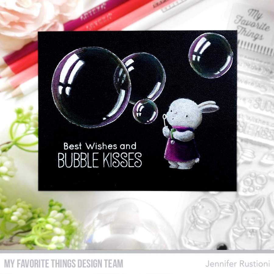 MY FAVORITE THINGS-BB Bubble Over with Joy  STAMP & DIE SET - 4