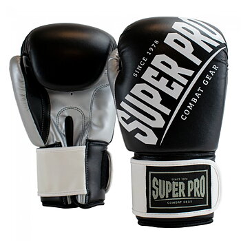 Super Pro  boxhandske Rebel Svart/vit 6-16 oz