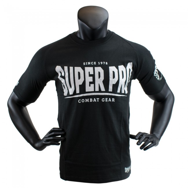 Super Pro S.P LOGO T-shirt Black/White - 4