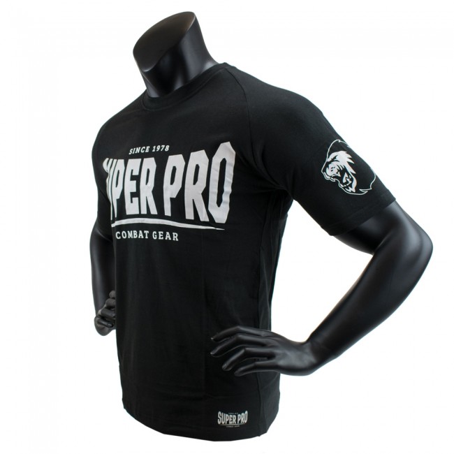 Super Pro S.P LOGO T-shirt Black/White - 2
