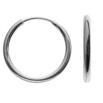 Creoler 12.5mm silverringar för öronen