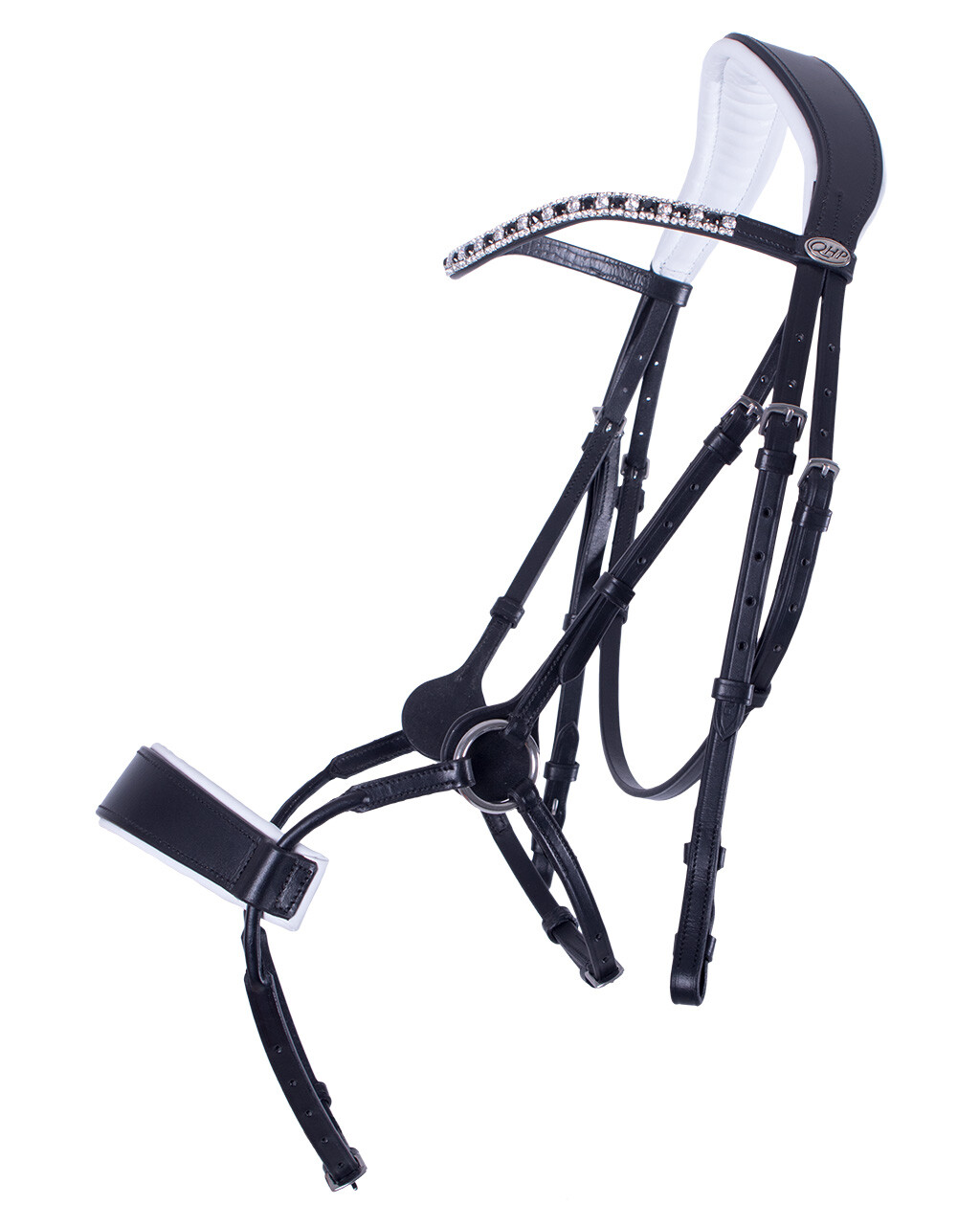 QHP anatomical bridle 'Ostara' (incl. reins), black