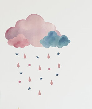Wall deco, Cloud rain