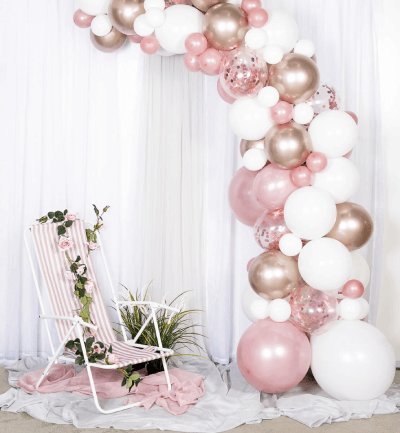 Ballongbåge Roséguld 5m