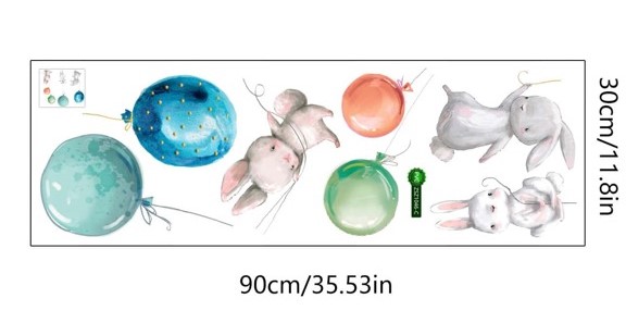 Wall deco,  Rabbit baloons - 3