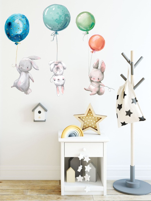 Wall deco,  Rabbit baloons