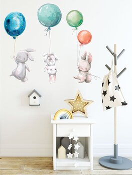 Wall deco,  Rabbit baloons
