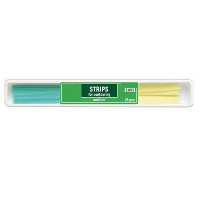 Plast polering strip Medium/Fine 4.0 mm, 1x25st.
