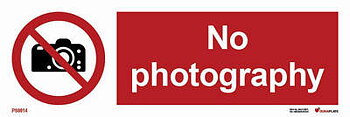 Förbudsskylt (PSS) "No photography" - IMPA 33.8692