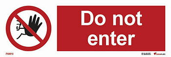 Prohibition sign (PSS) "Do not enter" - IMPA 33.8542