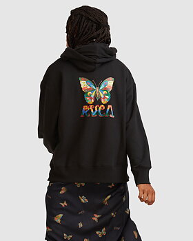 RVCA Women Melissa Grisancich Hoodie Pirate Black