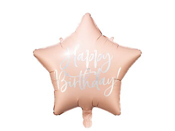Folieballong Happy Birthday Rosa