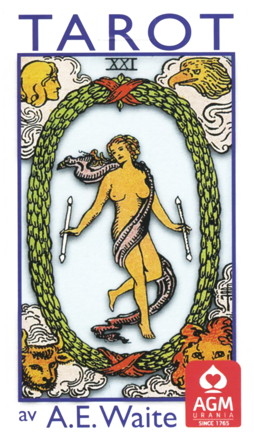 Rider-Waite svensk tarot (standard, blå)