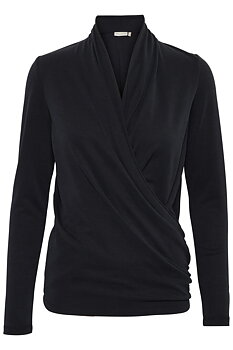 AlanoIW Wrap Blous Black InWear