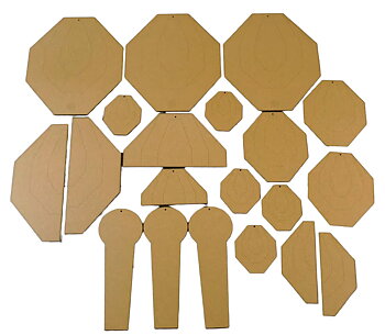 DAA Dry-Fire Target Set (Classic-IPSC) Torrtränings tavlor