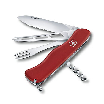 Pocket knife Cheese Master, red
