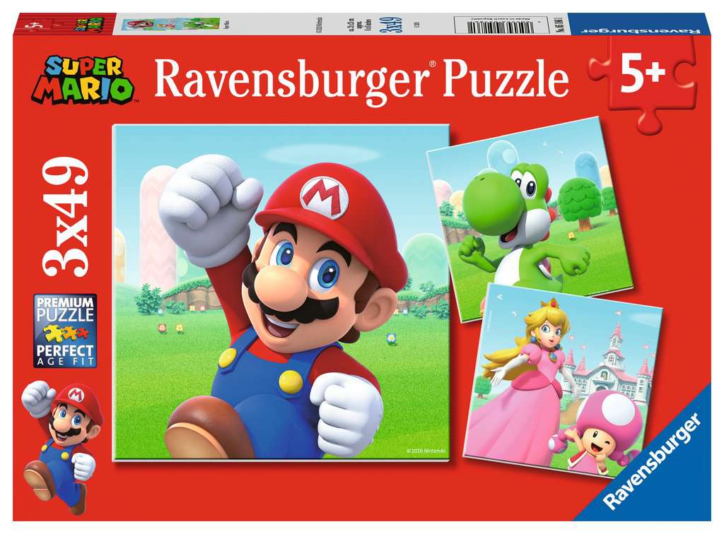 Super Mario 3x49 Bitar Ravensburger - 2