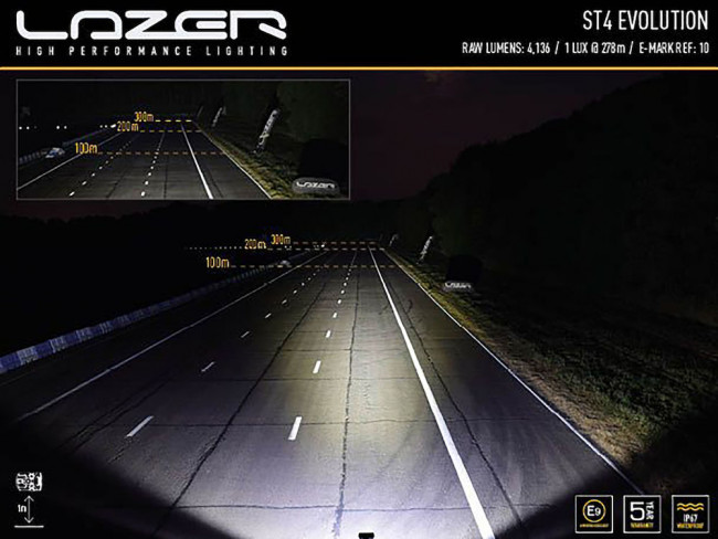 Lazer LED-ramp ST4 Evolution 8"  - 5