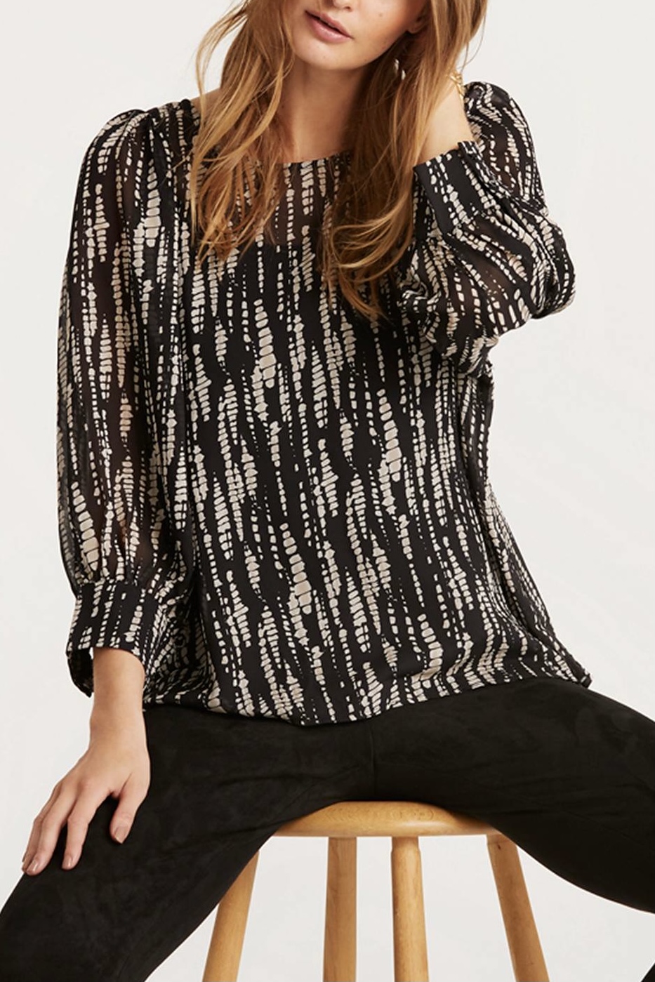  In Front - Mariah Blouse Black