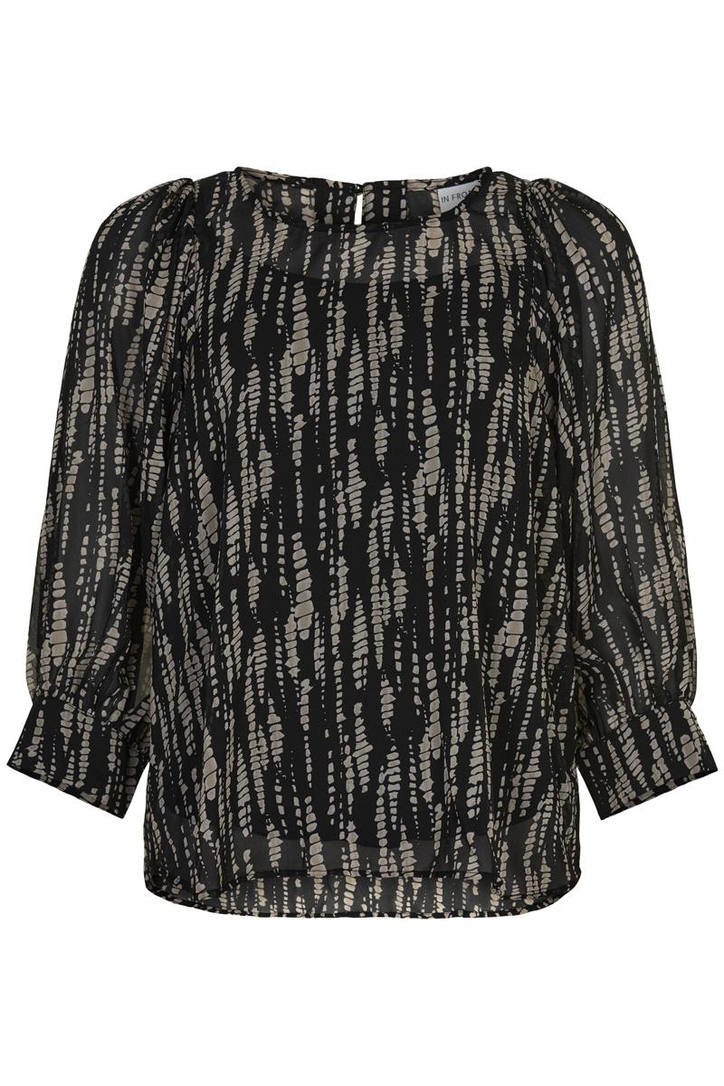  In Front - Mariah Blouse Black - 2