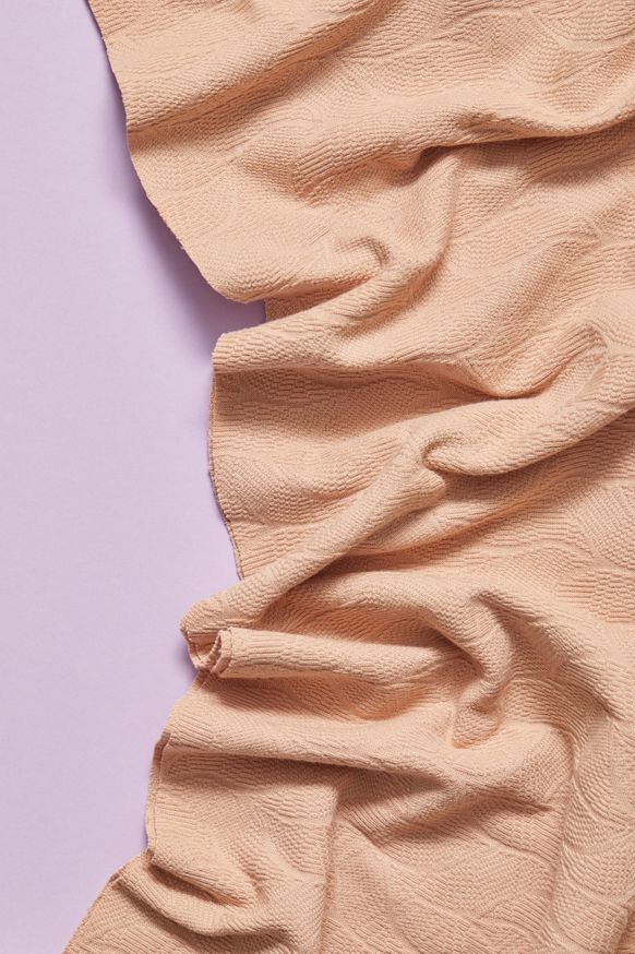 LEAF JACQUARD - PALE CARAMEL